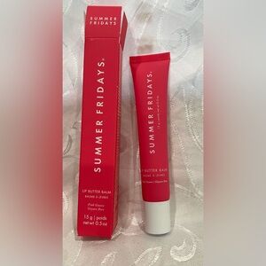 Summer Fridays Lip Butter Balm in Pink Guava. New in Box